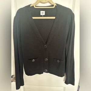Cabi crop black cardigan. Size Large
